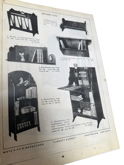 Art Deco Amsterdamse School Drop-Leaf Desk by Willem Penaat for Metz & Co.